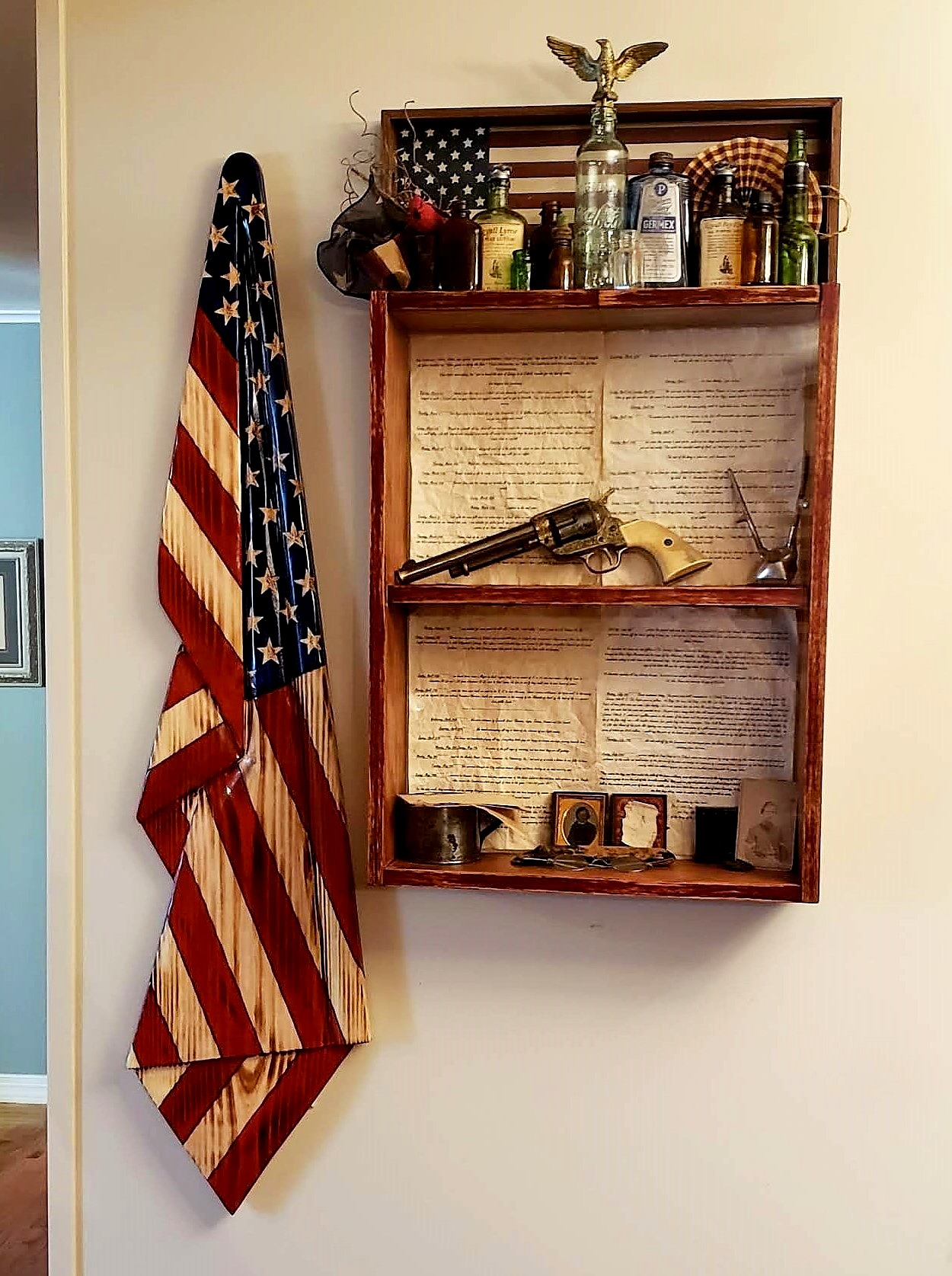 American Draped Flag — Home Display