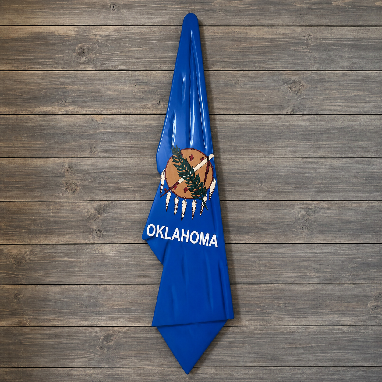 Oklahoma Draped Flag