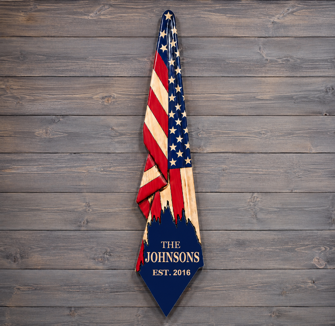 Custom Family Draped Flag