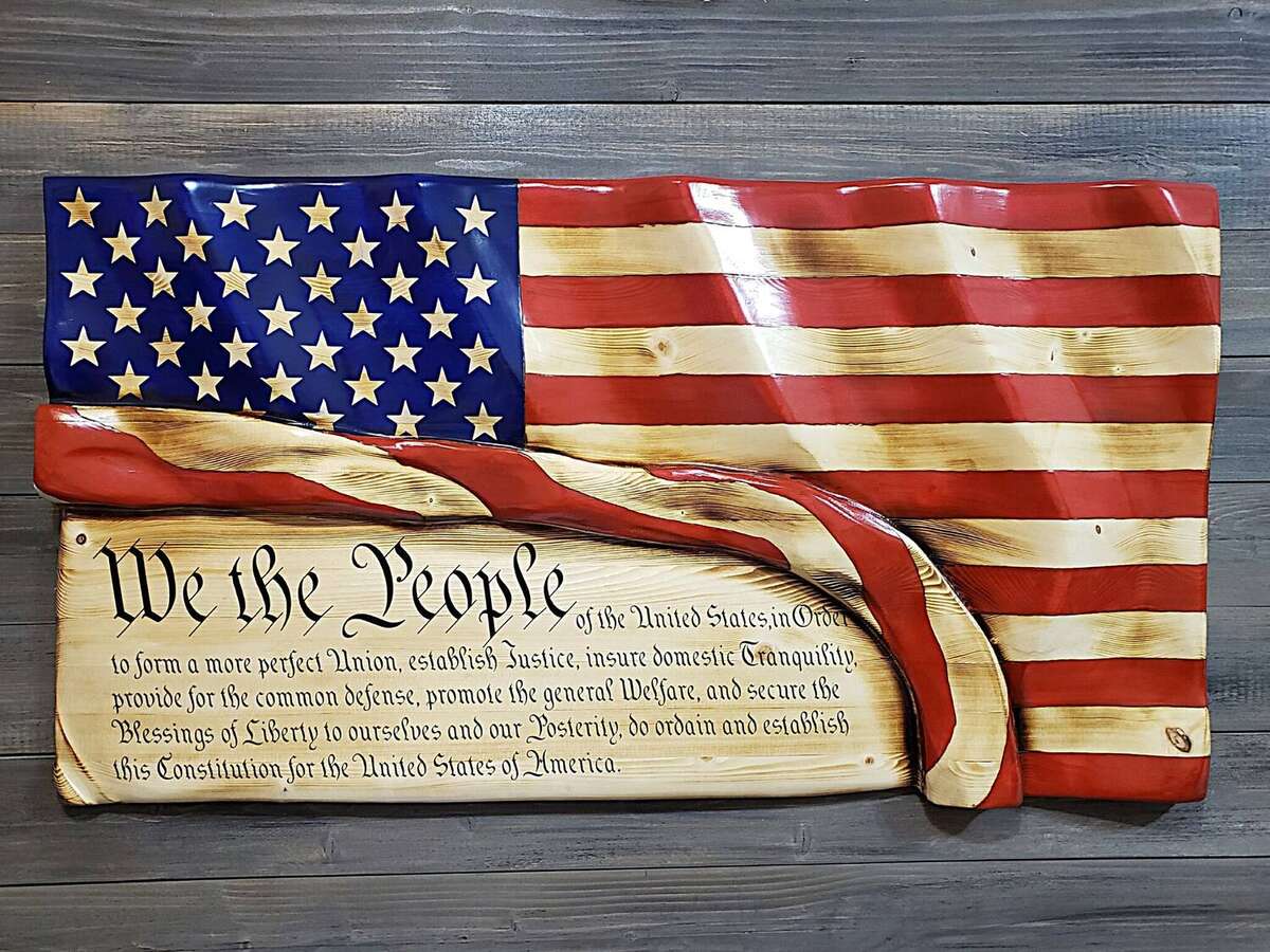 We the People Rolled Up Flag