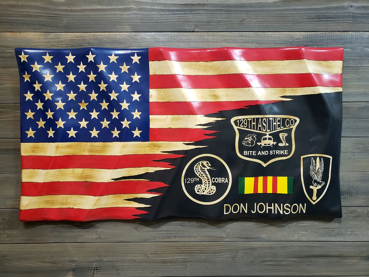 Custom Military Service Flag