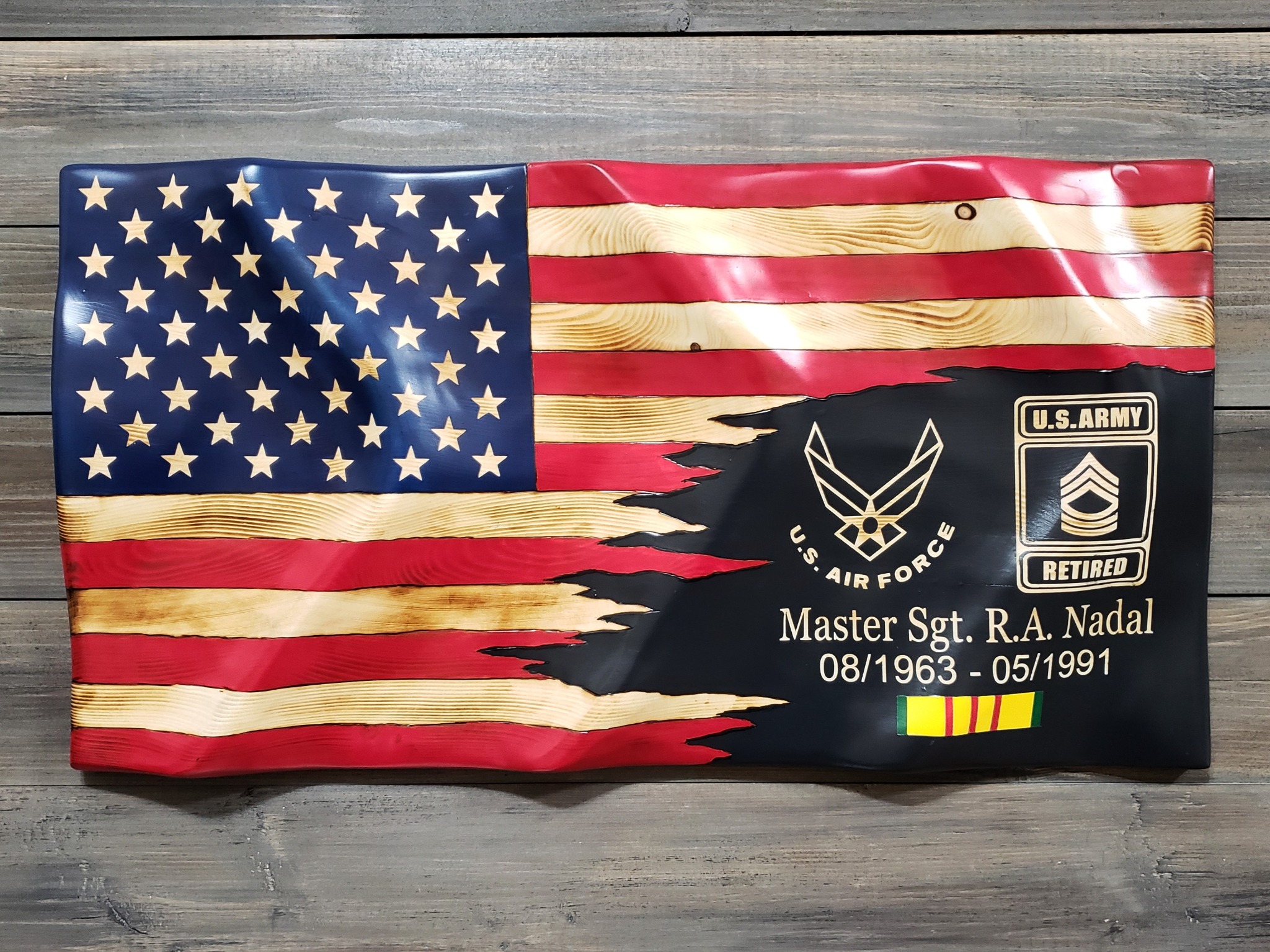 Custom Air Force Service Flag
