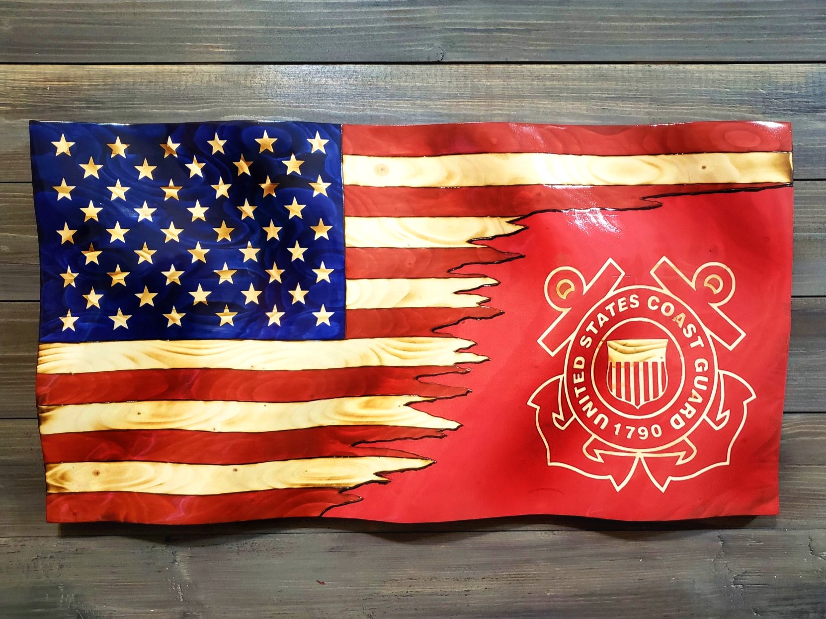 Custom Coast Guard Flag