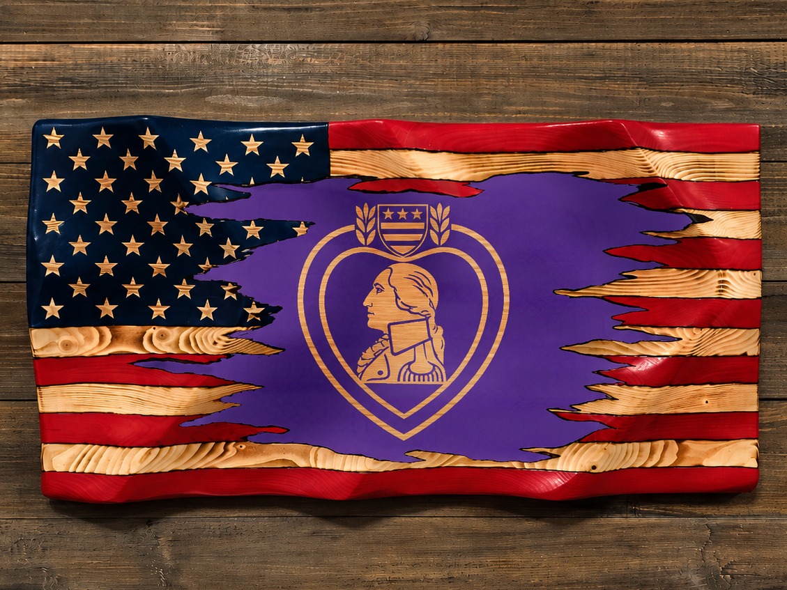 Purple Heart Flag