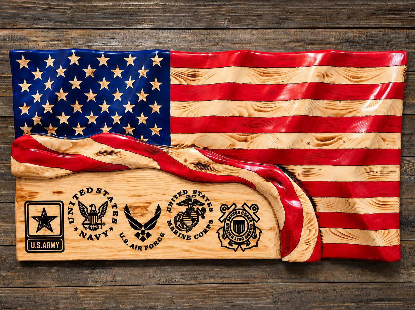 Custom Military Service Flag
