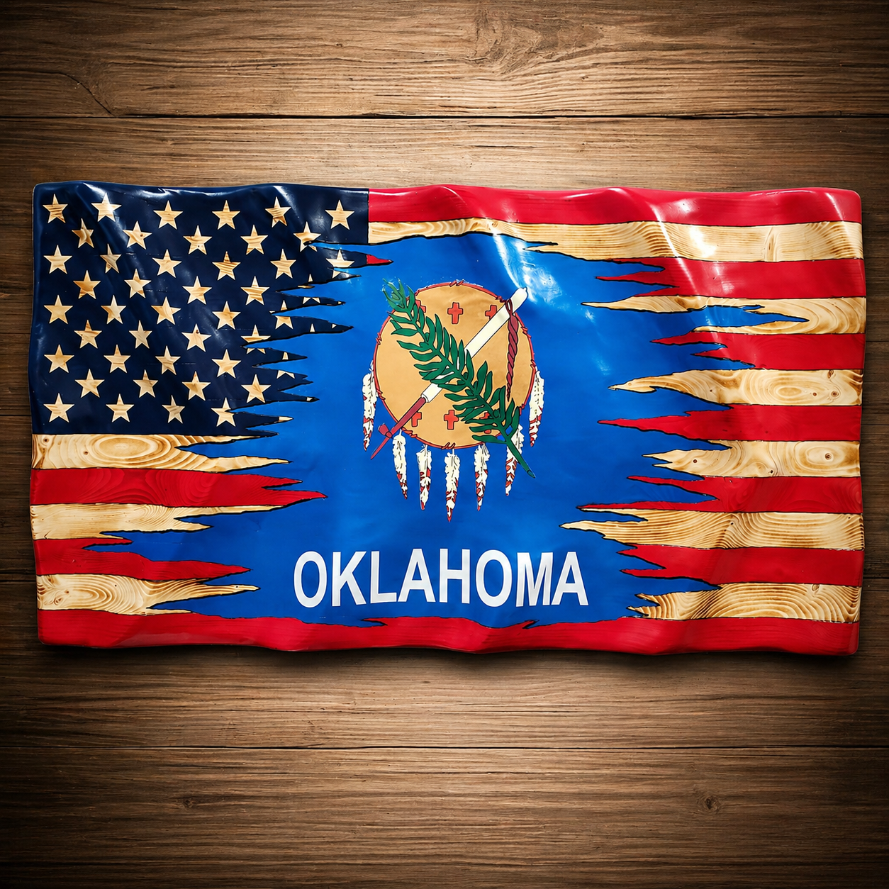 Oklahoma Torn Flag