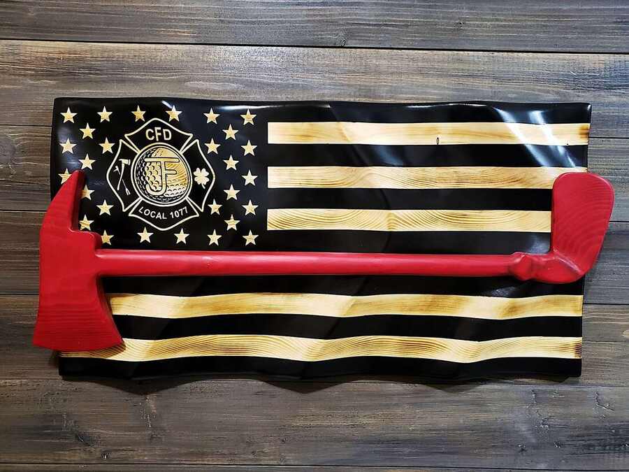 Fireman Golf Tournament Flag