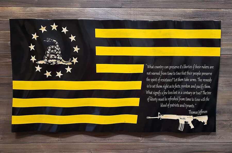 Custom Patriotic Quote Flag